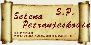 Selena Petranjesković vizit kartica